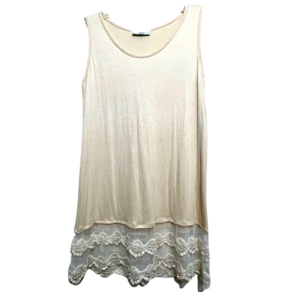 NWT Sleeveless Dress with Lace detail size M/L - Picture 1 of 2